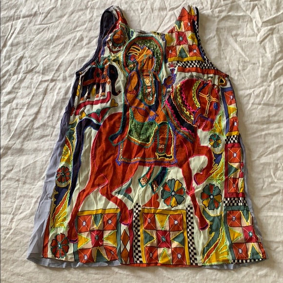 🖤Anthropologie Tanvi Kedia boho ombré tank top - Picture 2 of 4